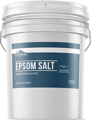 Earthborn Elements Sal de Epsom (5 galones), solución de remojo de sulfato de magnesio (624 onzas)