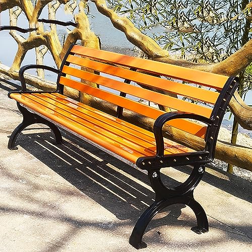 Banc de jardin en bois massif imperméable et résistant aux rayons UV