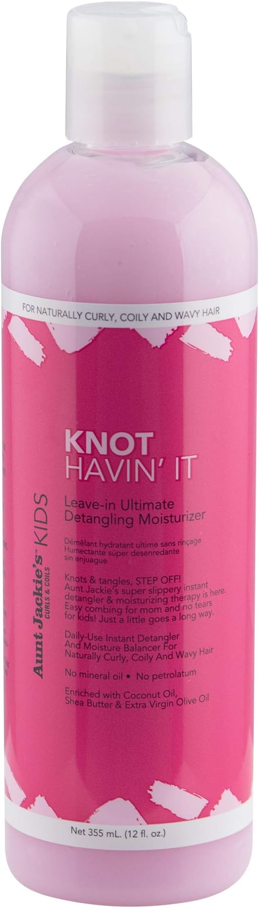 Girls Knot Havin' It, Leave-in Ultimate Hair Detangler, For Daily Use for Naturally Curly Hair, 12 Ounce Bottle