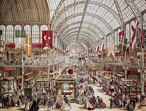 Crystal Palace 1851 Ninterior View Of The Crystal Palace Site Of The Great Exhibition Of 1851 At Hyde Park London England English Lithograph C1851 Poster Print By (24 X 36) #TOP20