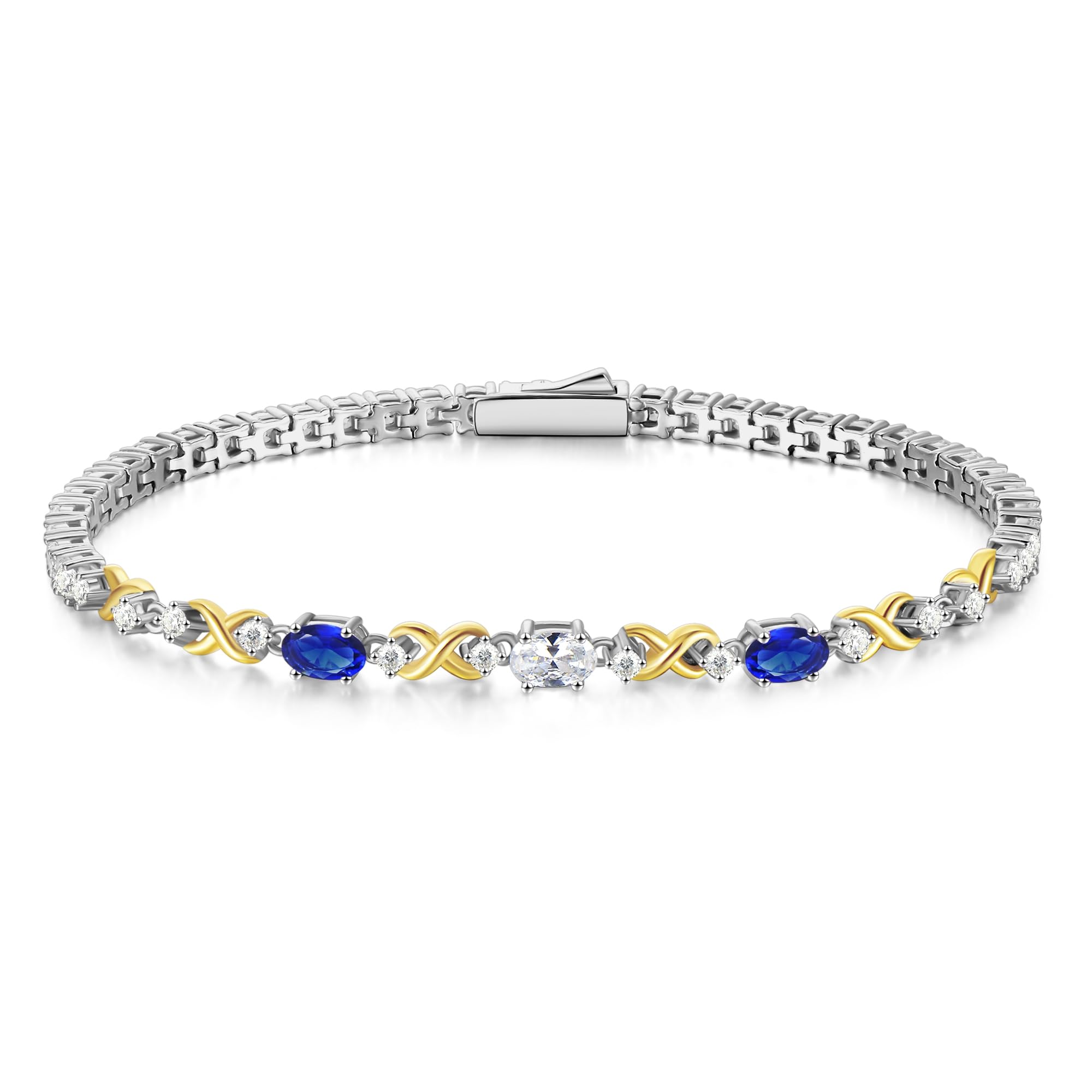 FANCIME Silber Tennisarmband für Damen, 925 Sterling Silber