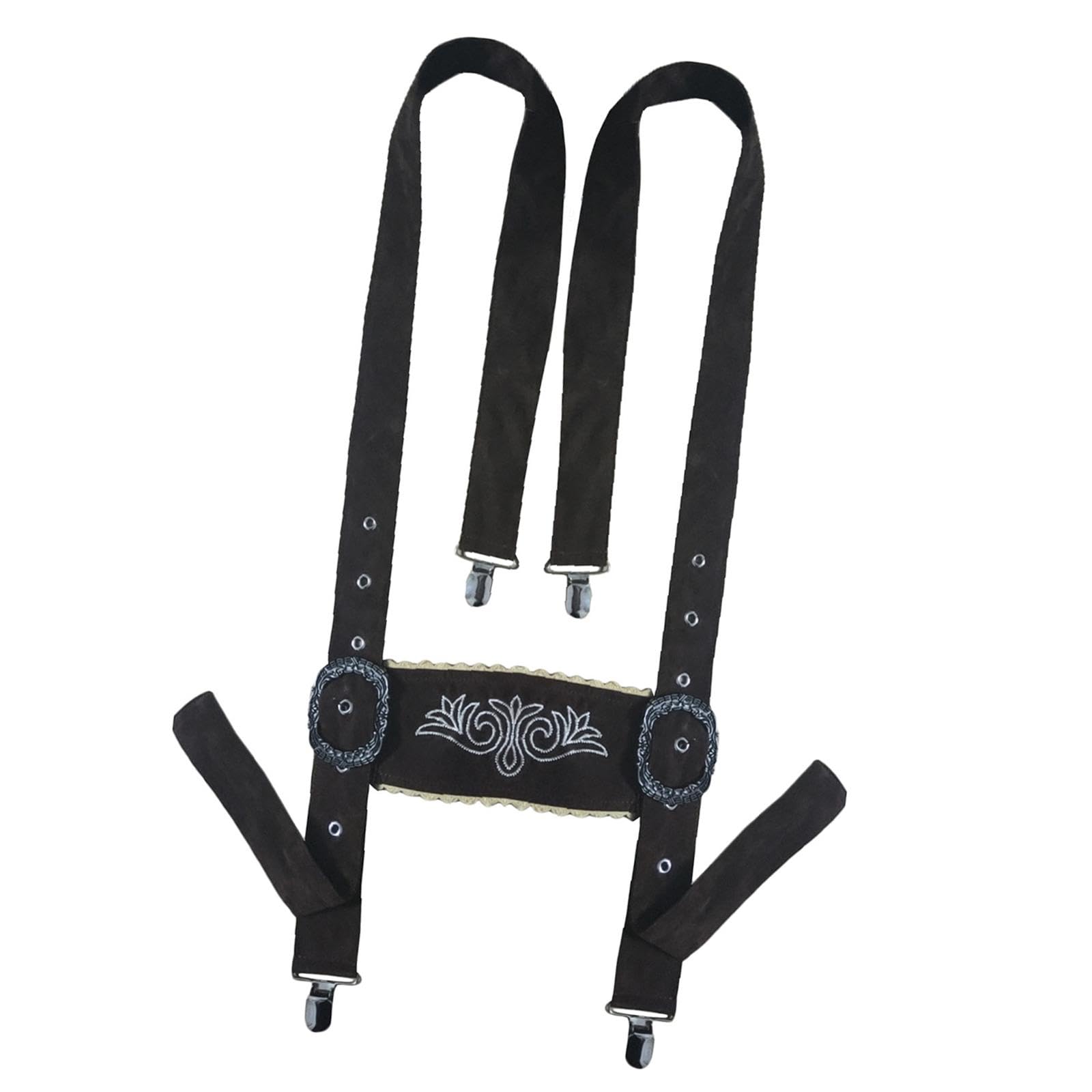 Traditional Men Bavarian Suspenders Polyester Materials Accessory Adjustable-Clothing & Accessories-Novelty & Special Use Clothing-German Traditional Costumes-Men's-Suspenders-image-32