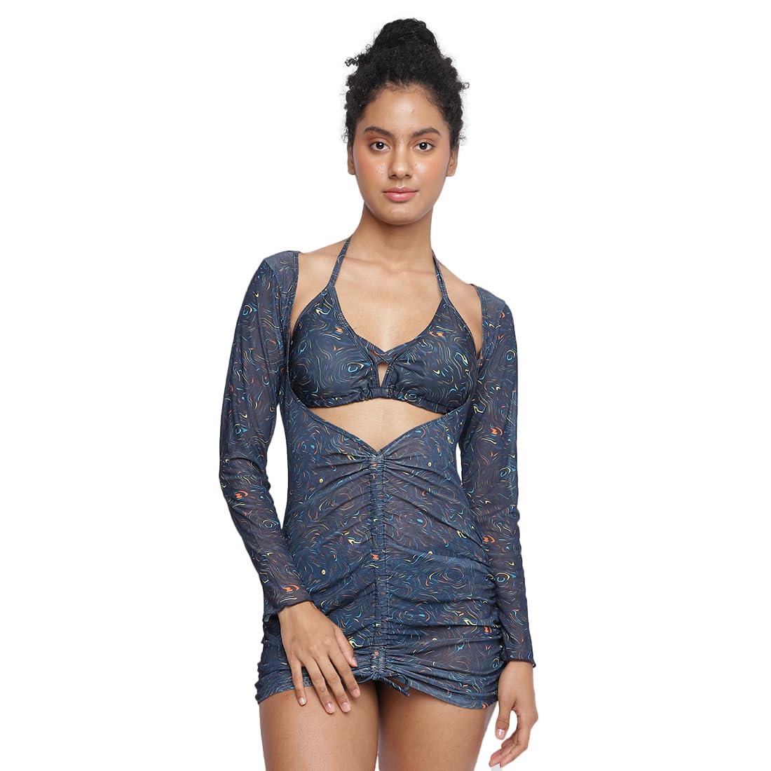 la intimo Kalpati Reef Fitted Full Sleeves Beach Shrugs for Women Stylish Swimwear Cover up-picture-31