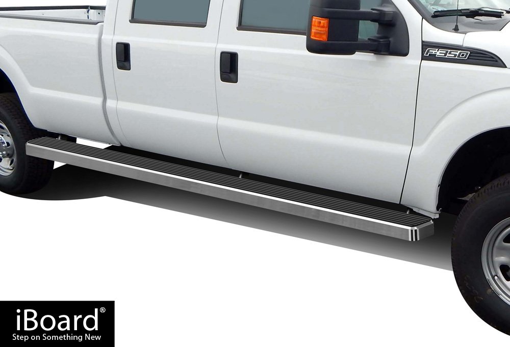 APS Wheel to Wheel Running Boards 6-inch Compatible with Ford F250 F350 Super Duty 1999-2016 Crew Cab 6.5ft Bed 304 Stainless Steel (Side Steps Side Bars)