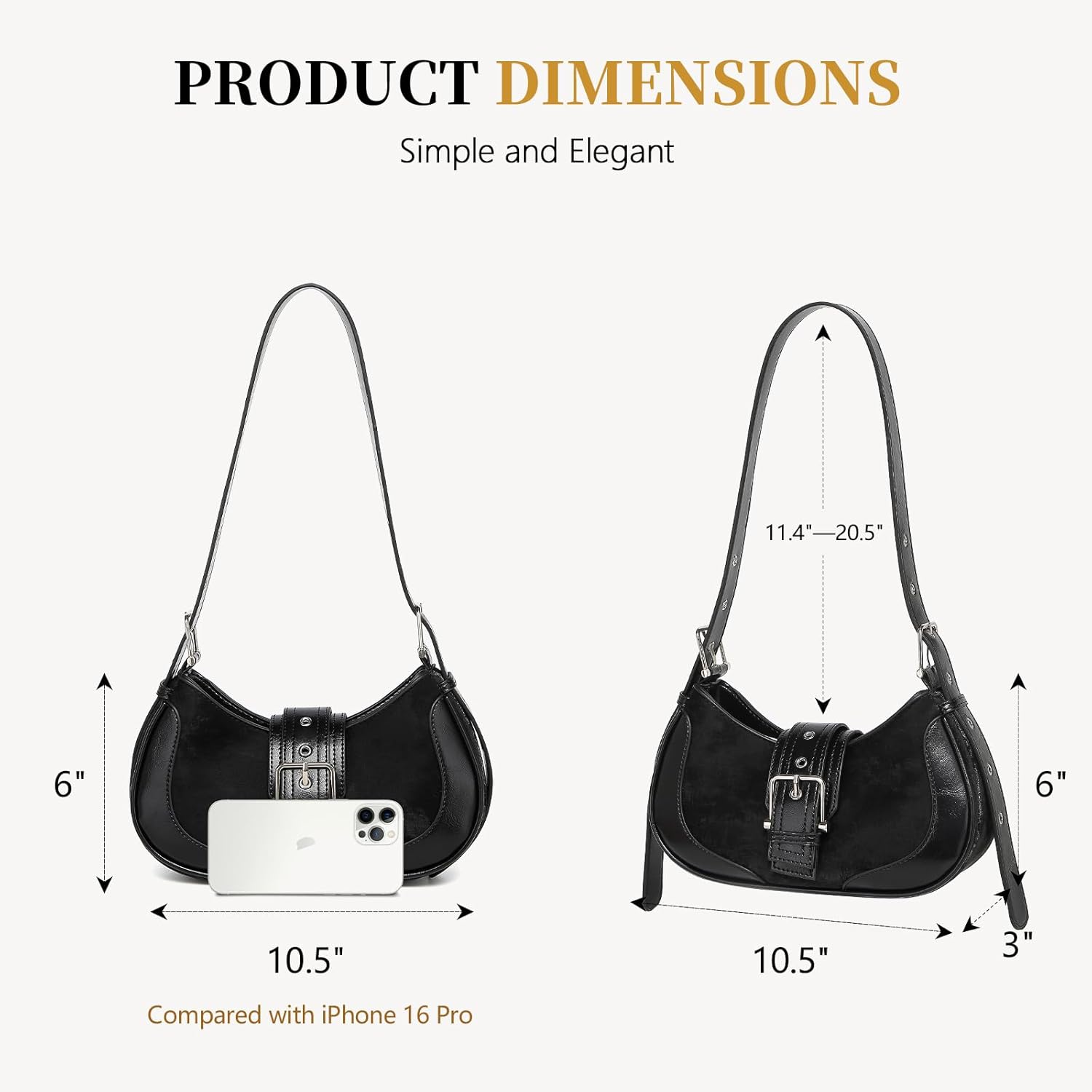 Y2k purse Shoulder Bag for Women Small Crescent Purses and Handbags, Mini Hobo Ladies Clutch with Adjustable Strap - Image 5