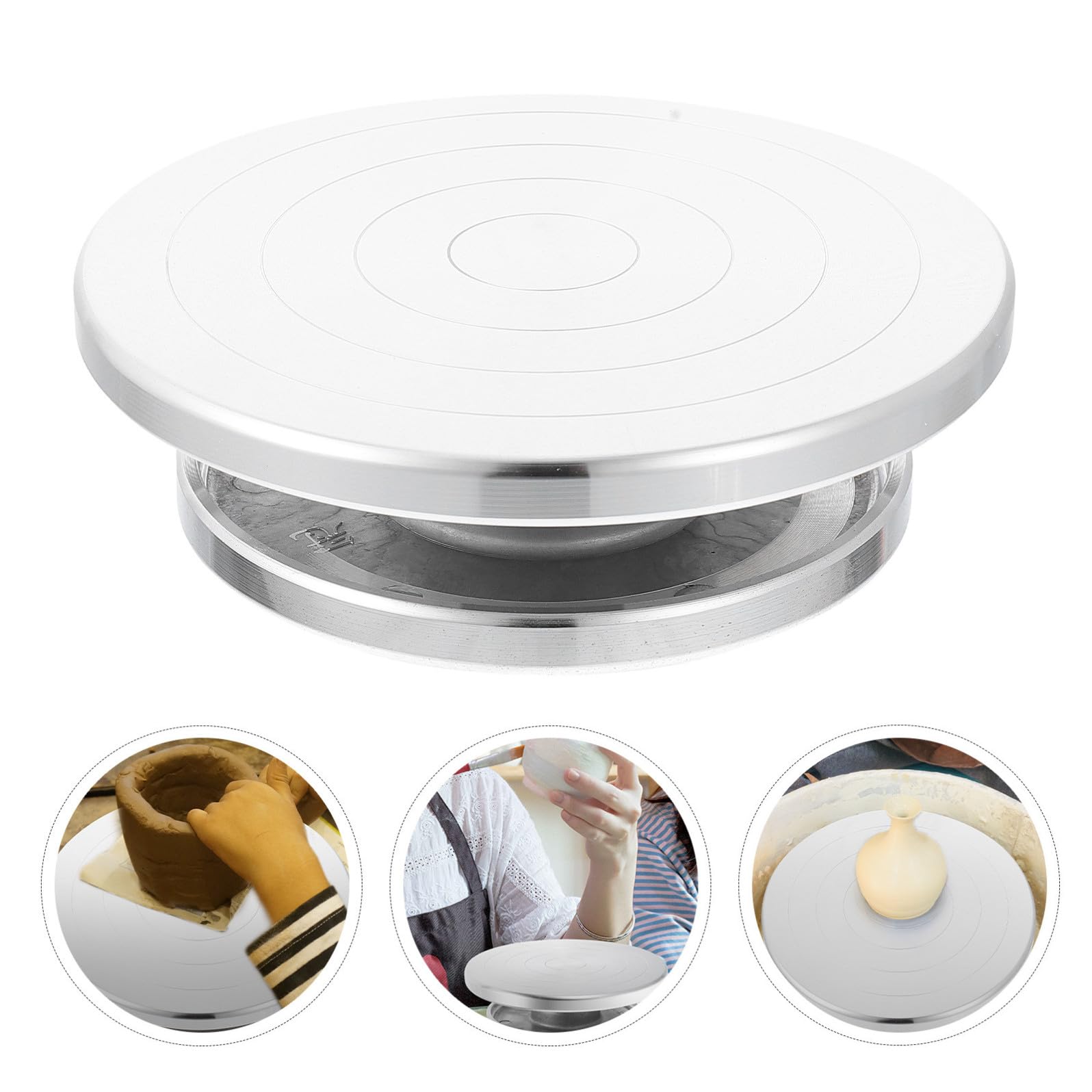 NUOBESTY Alluminio Tornio Piatto Professionale di per Lega, Ceramica | Strumenti per Scultura in Argilla, Utensili per Ceramica in Argilla, Semplice Uso Pratico