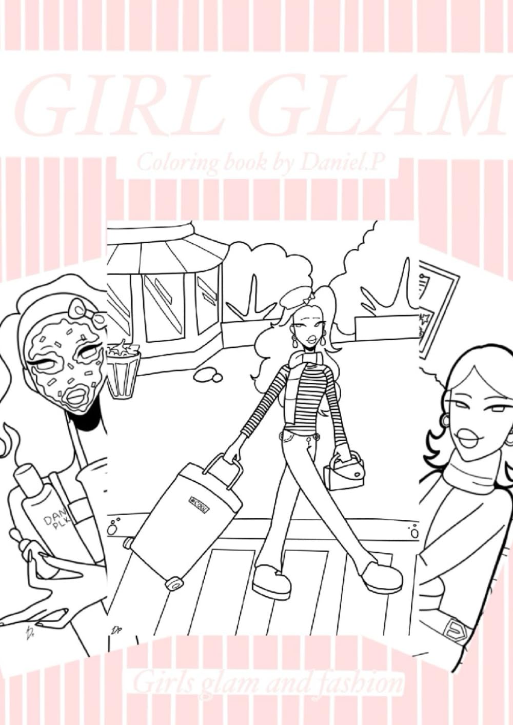 Girl Glam coloring book