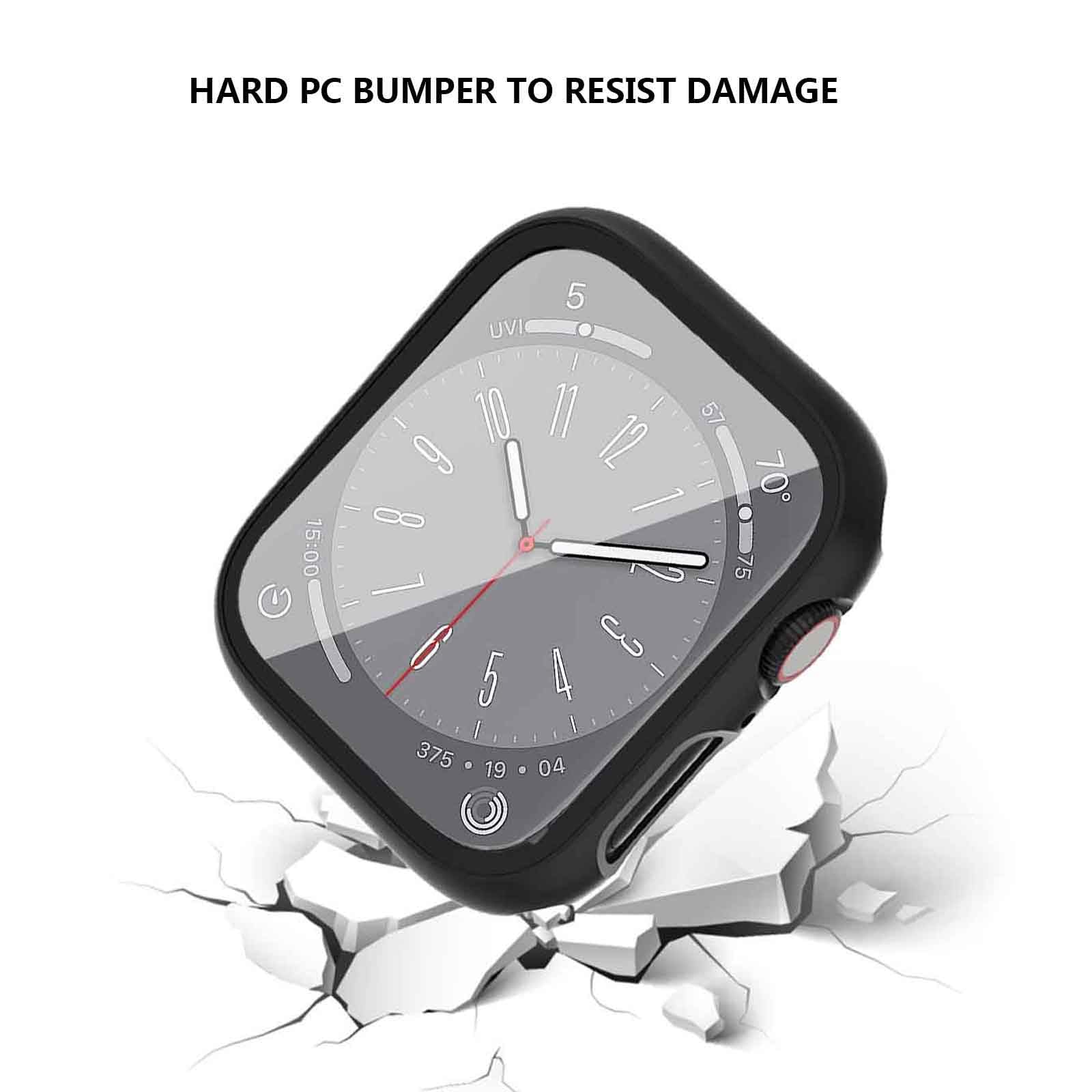 Amazon.com: 2 Pack Case for Apple Watch Series 9 Seires 8 7 45mm