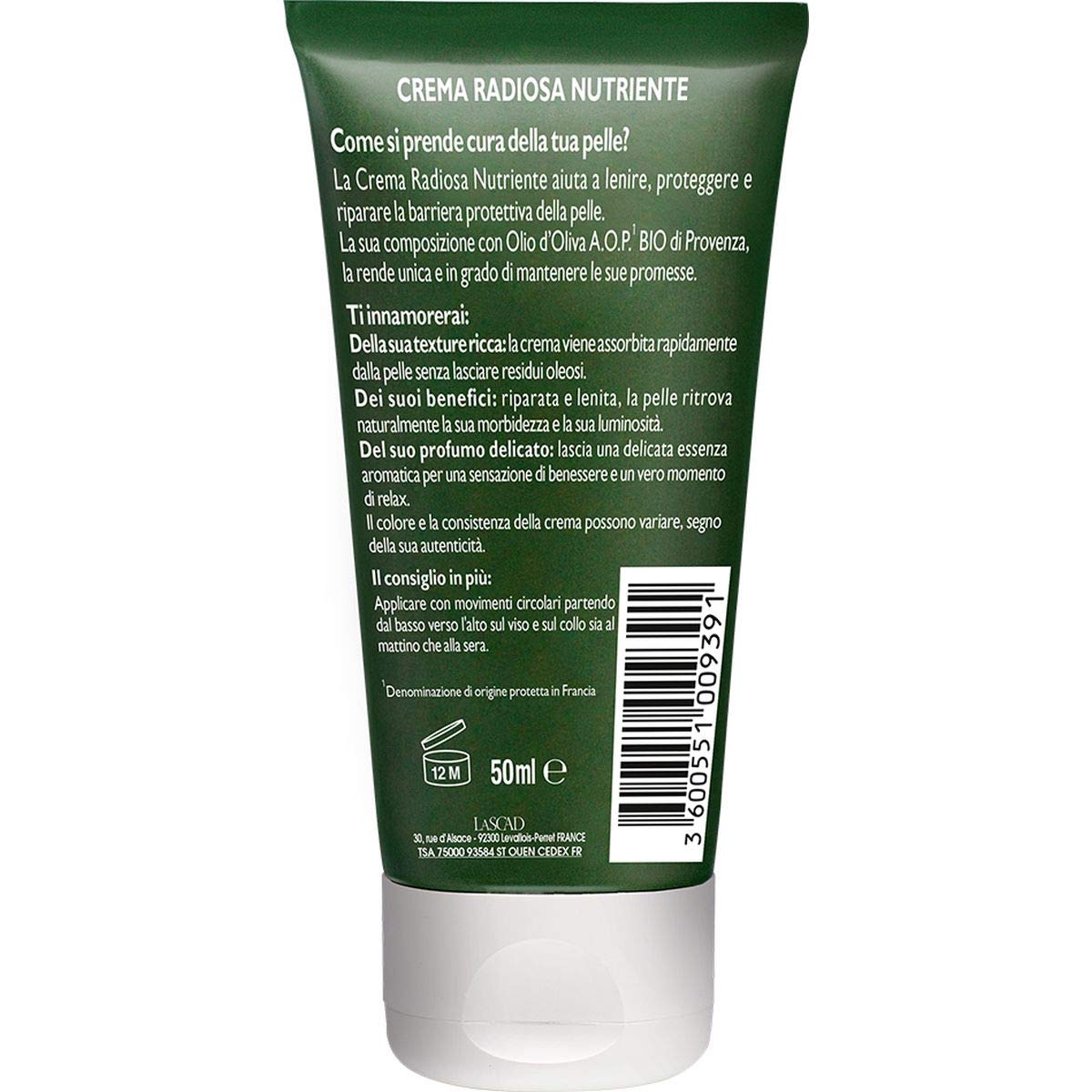 Tesori Di Provenza Tesori di Provenza Day Organic Nourishing Face Cream, Radiation Cream with Organic Olive Oil - Image 3