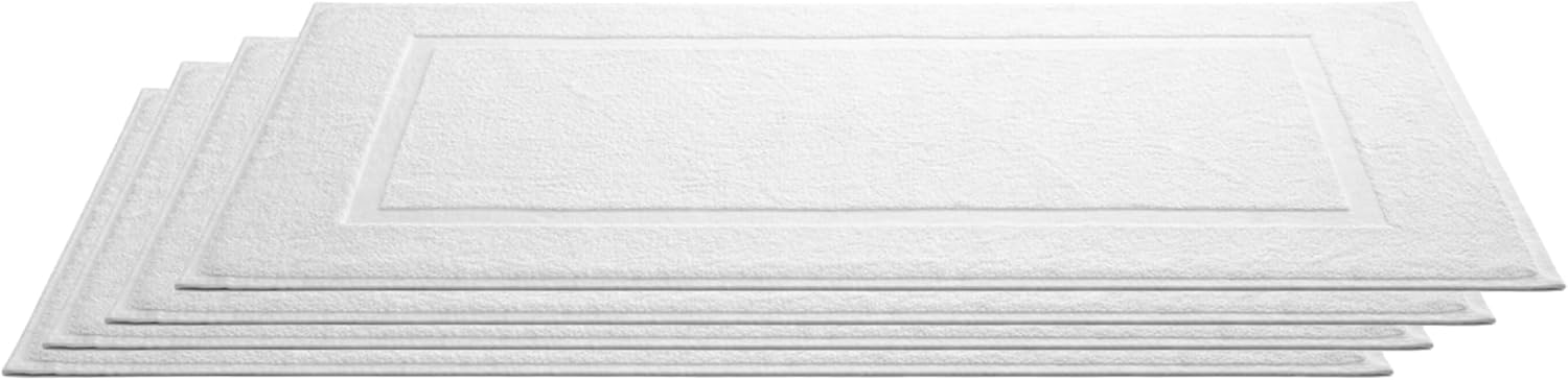 Soft and Absorbent White Bath Mat - Quick-Drying, Non-Slip Bathroom Rug with Plush Comfort for Spa-Like Feel - Durable and Machine Washable - (White, Bath Mat)