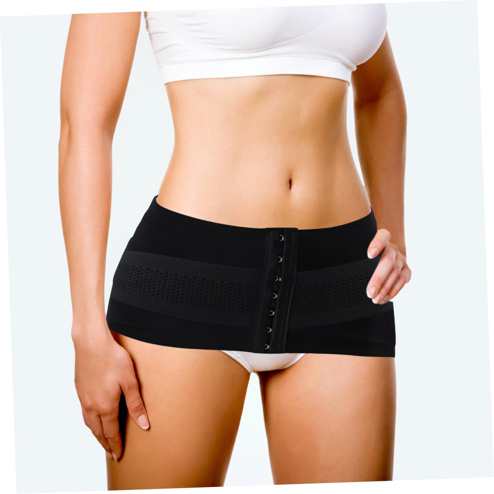 Holibanna Belt for Hip Bone Postpartum Girdle Women's Sacroiliac Belt Pelvic Fixation Comfortable and Breathable Corrective Design Black Xl
