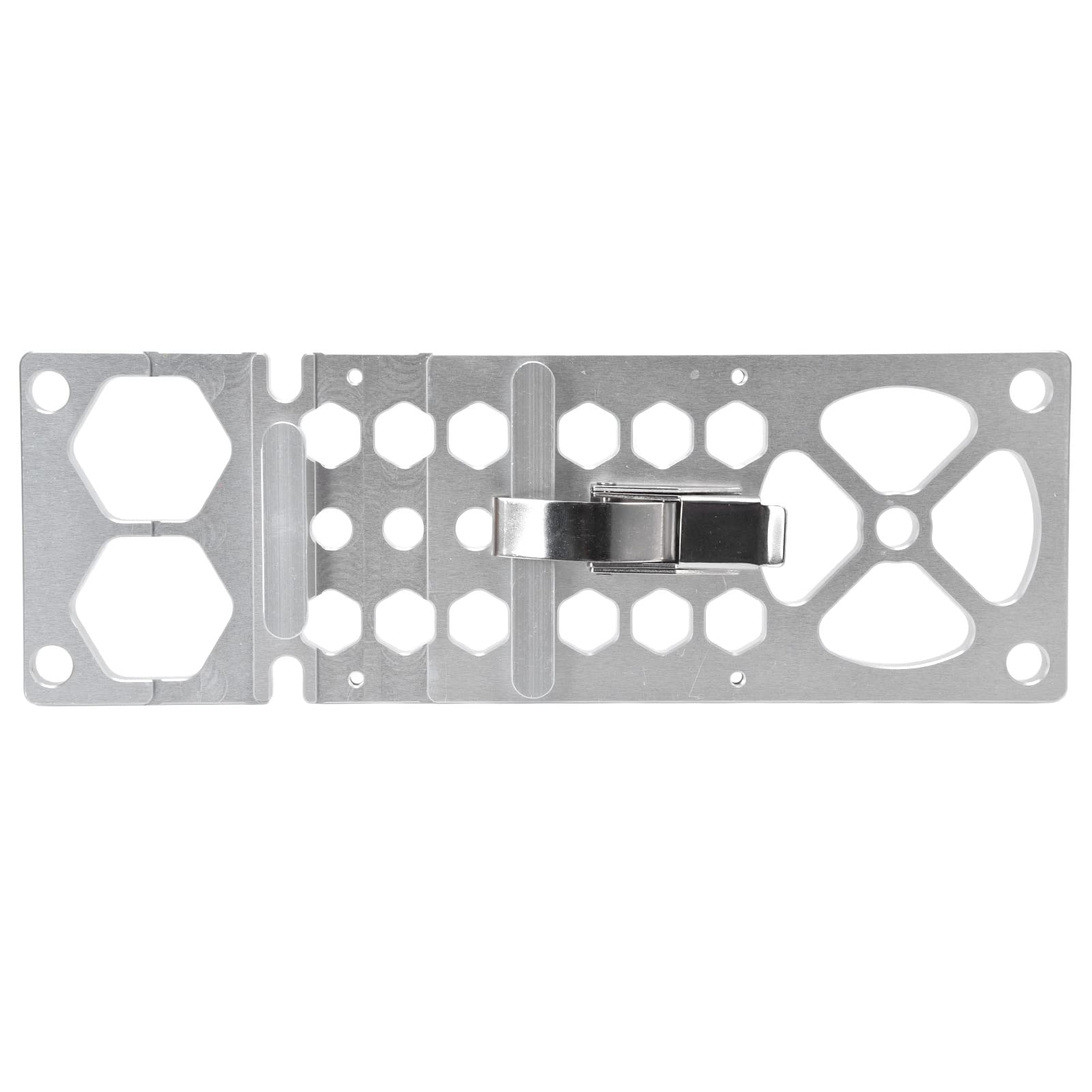 90 Degree Guide Rail Clamp, Aluminum Alloy Stainless Steel, Hollow Design for Easy Grip, DIY Woodworking Accessory, Quick Accurate Angle Setting, Silver