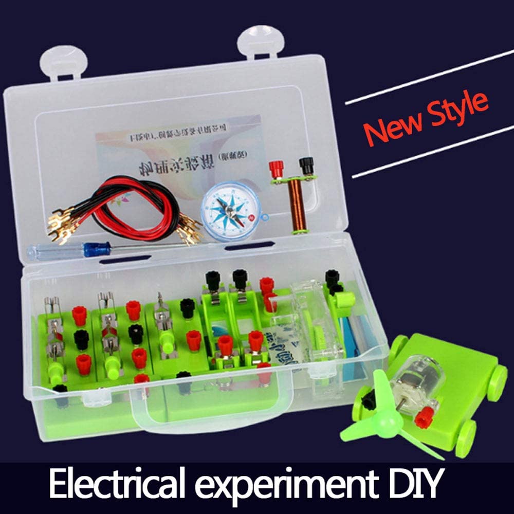 iumLeap Laboratory Teaching Equipment Middle School Electricity Learn Test Box Electromagnetic Physics Equipment Boxes Science DIY Experiment Teaching Aids