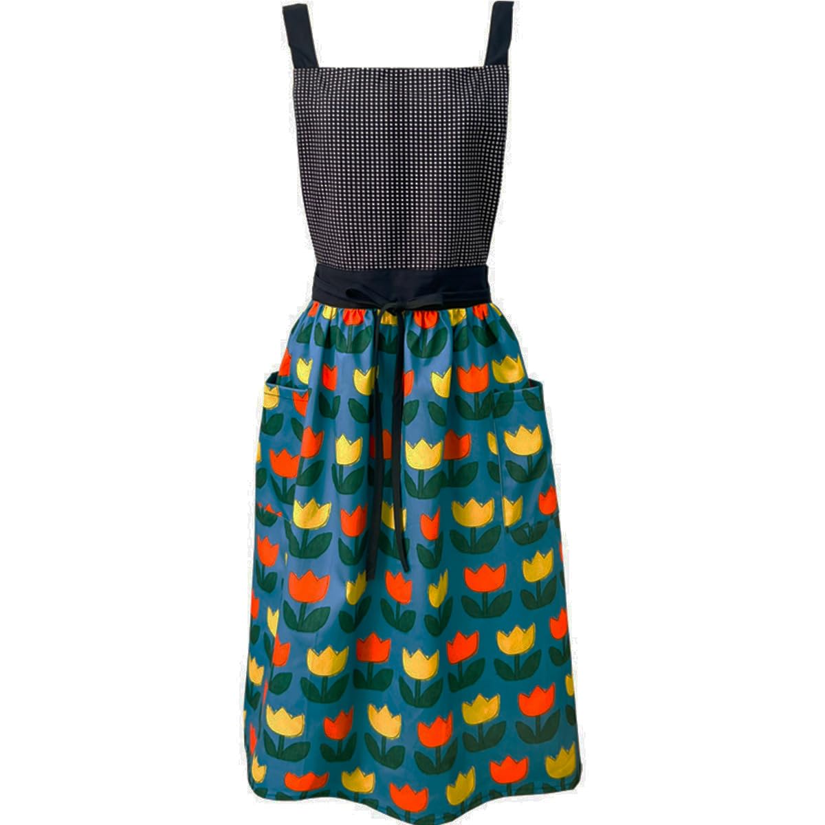 Delantal para mujeres, con 2 bolsillos, impermeable y ajustable, para jardinería, cocina, pintura, limpieza, manicura