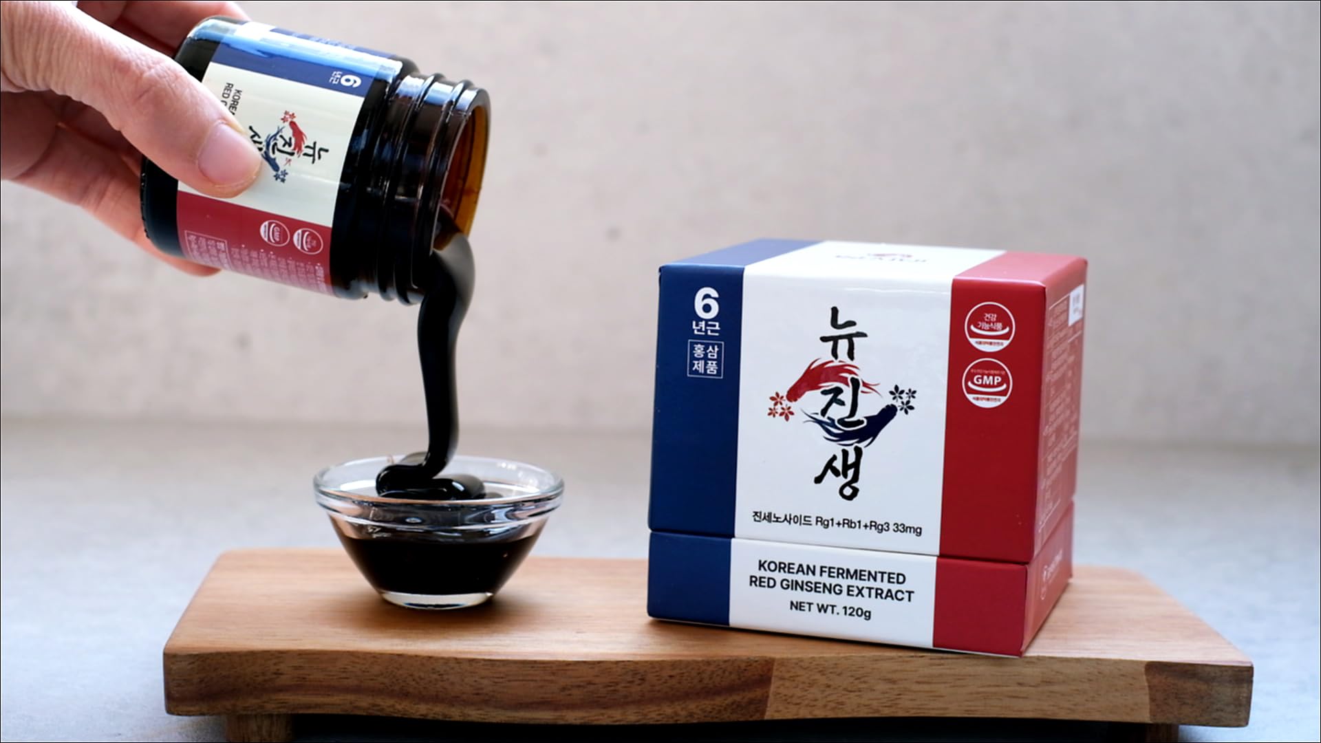 SAMSIDAE - Nuevo Ginseng Rojo Coreano Fermentado, Extracto Concentrado 120 g, Doble Fórmula Innovadora (Clásica + Fermentado), Raíces de 6 años, Alto Contenido de Ginsenósidos 11 mg/g, Curación de 4