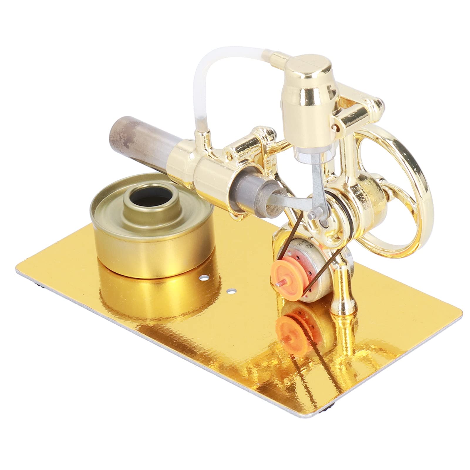 Modellino di motore Stirling, giocattolo meccanico educativo, facile da usare per decorazione da tavolo, adatto per bambini dagli 8 anni in su, materiale in ferro, 16 x 8 x 12 cm