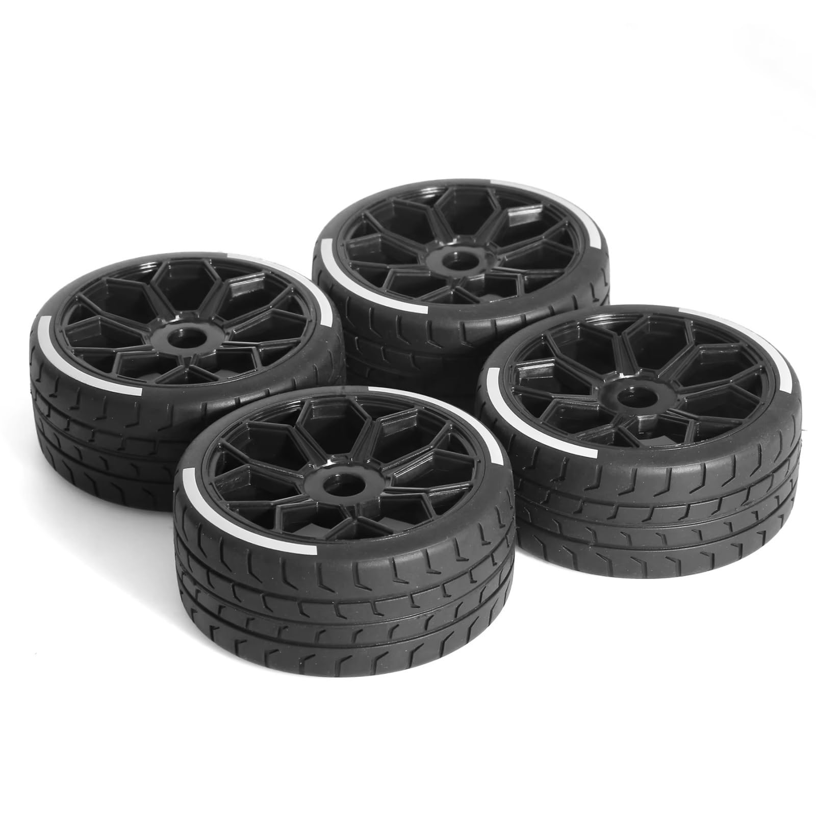 RC Neumáticos Rueda Compatible con Infraction para Limitless para FSR FS para Arrma 1/7 RC Car Upgrade Parts 4 Piezas 100x42mm Neumático Neumático 17mm Rueda Hexagonal