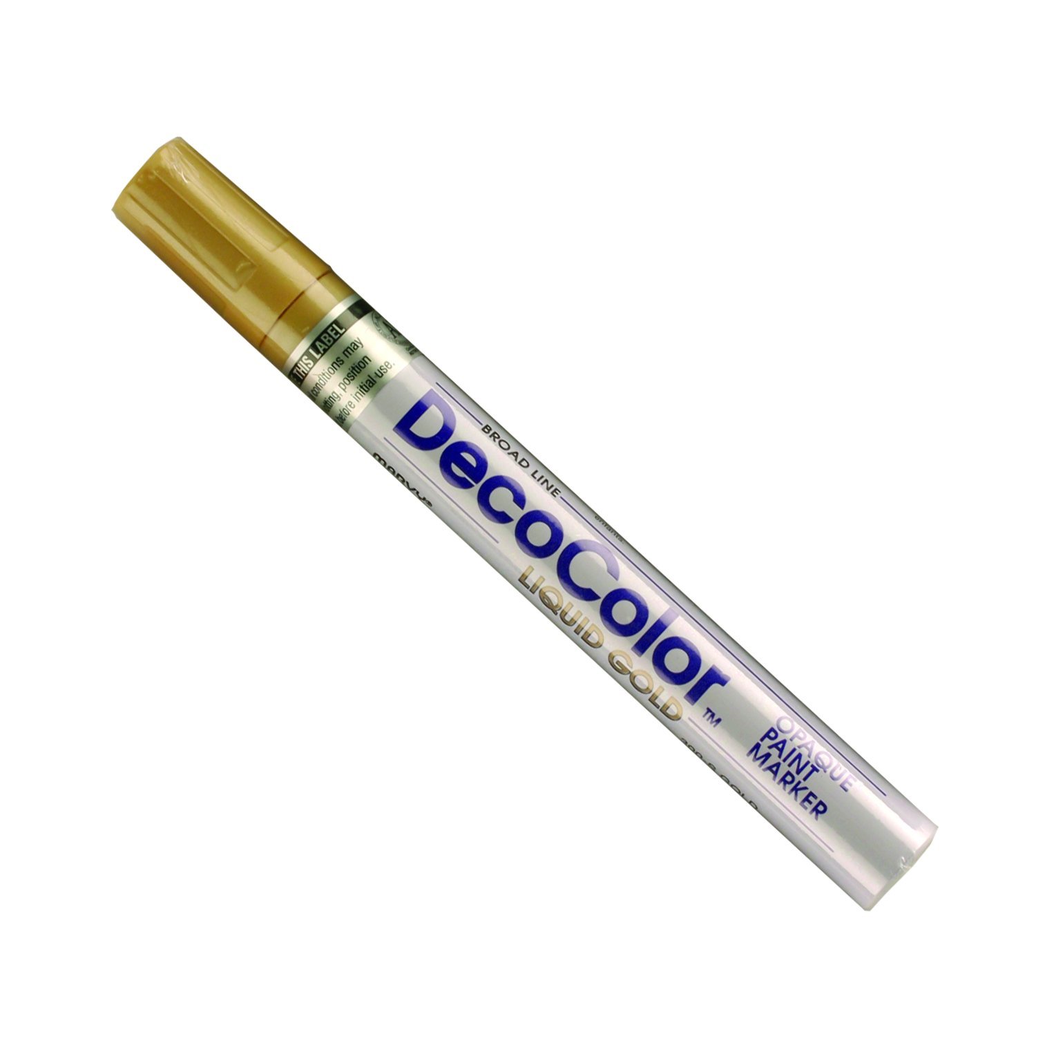 UCHIDA 300-C-GLD Marvy Deco Color Broad Point Paint Marker, Gold, 7.25 x 1.88 x 0.5