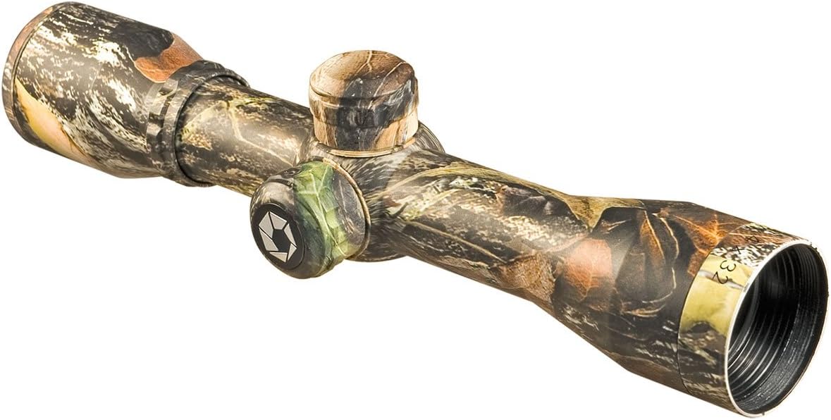 Barska AC12184 Contour Camo Crossbow Scope 4x32 Long Eye Relief with Reticle, Mossy Oak