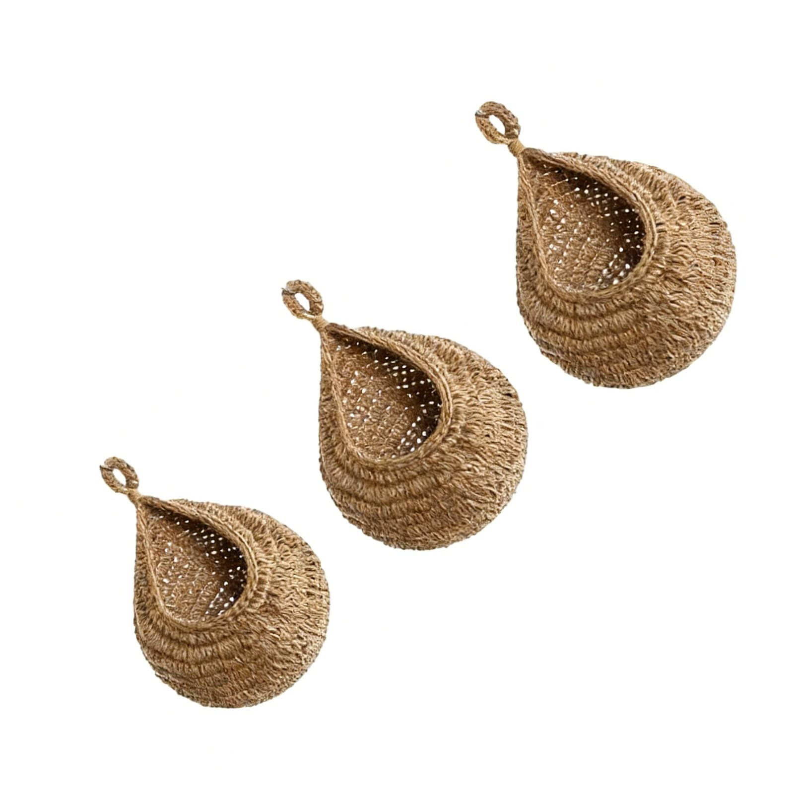 Pffiocix Decorative Wall Hanging Holder Crafted From Sturdy Rope Perfect for Produce Snacks Belongings Multipurpose Home Planner