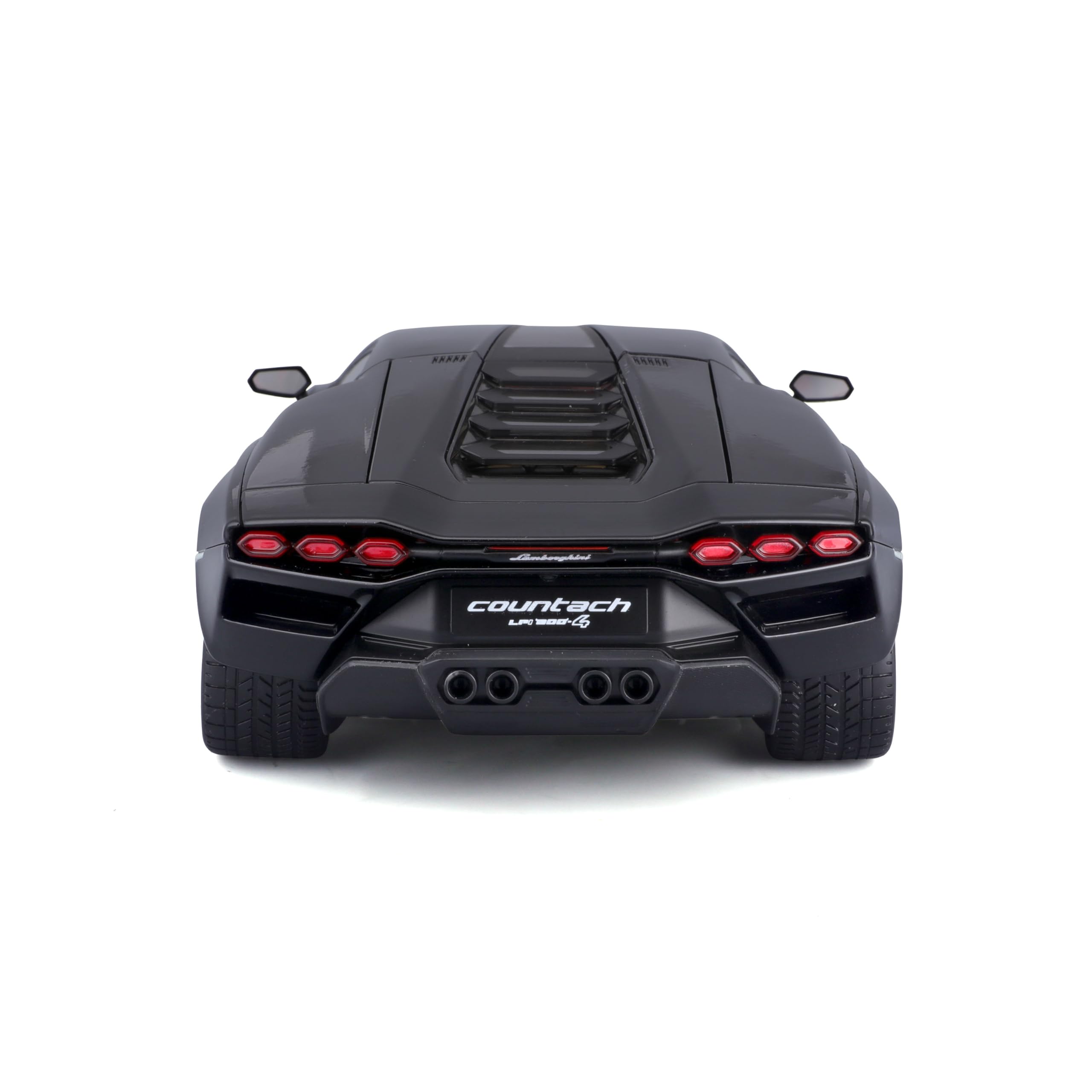 Maisto Lamborghini Countach LPI-800: Modellauto im Maßstab 1:18, Türen, Kofferraum und Motorhaube beweglich, schwarz (531459BK)