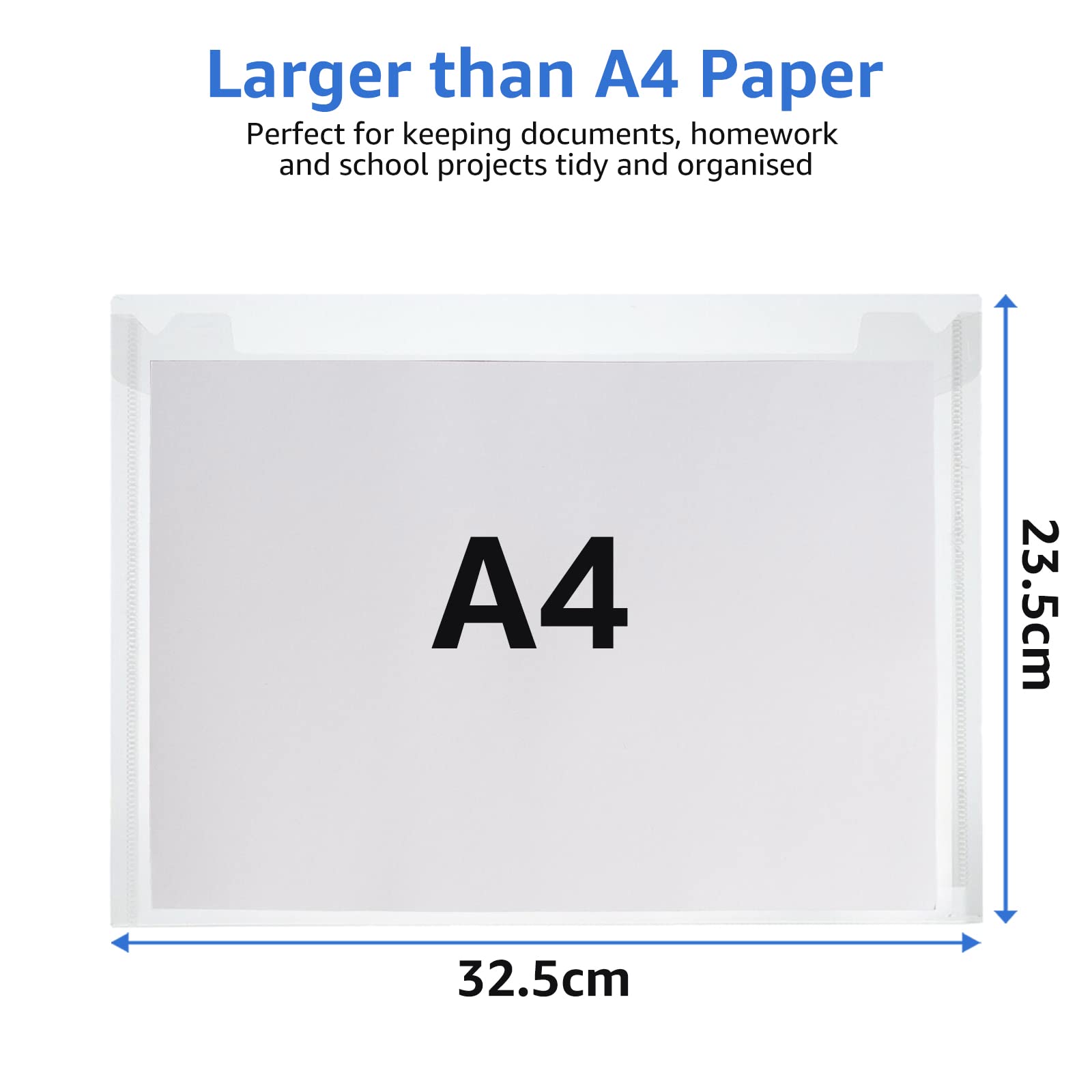 Vicloon Cartelle Portafogli in Plastica, 24Pcs Cartelle Portadocumenti in Plastica Cartelle A4