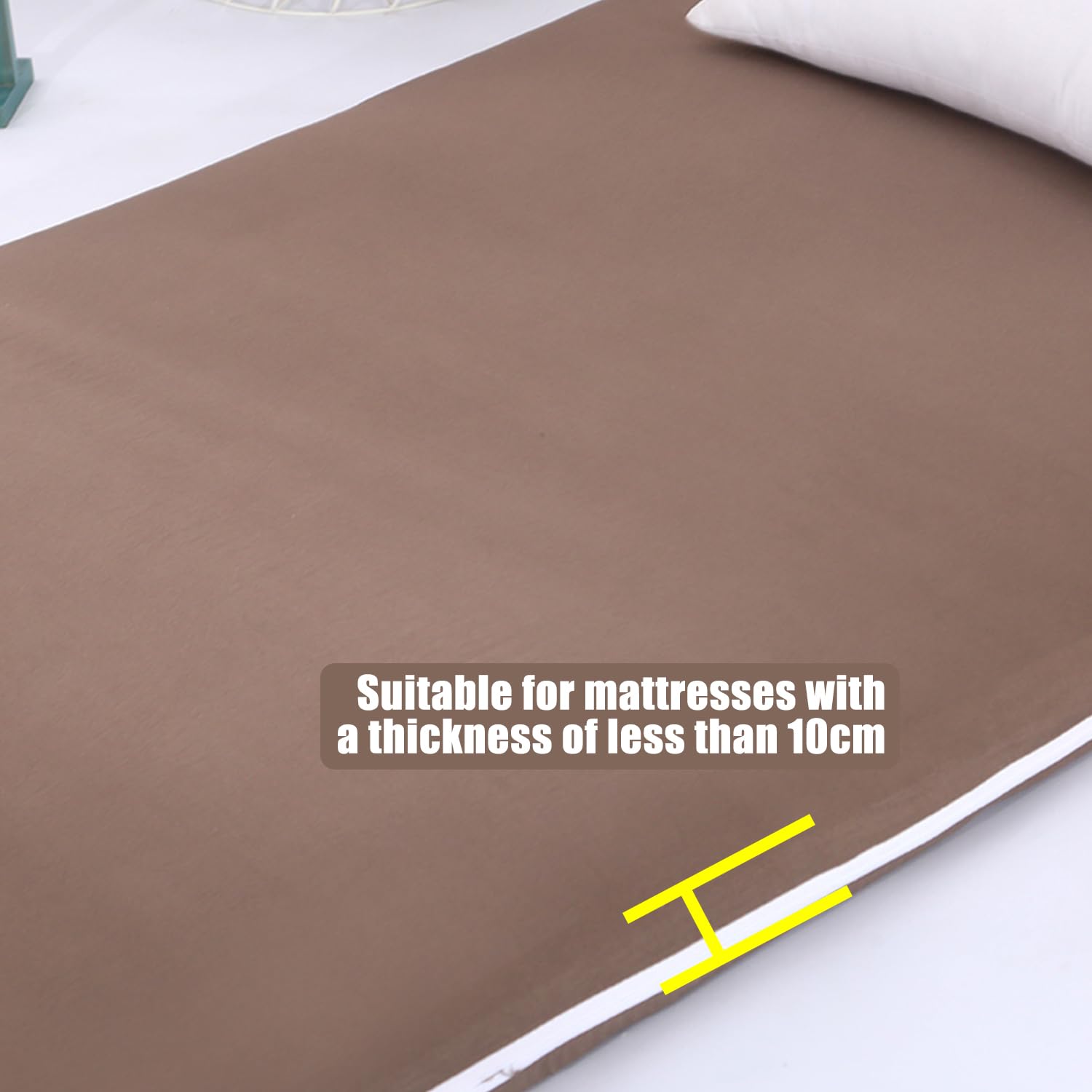Greyb,150x190cm, Futon Copertura Materasso Pavimento con Cerniera Futone Slipcover Avvolgimento Completo Futon Giapponese Tradizionale Materasso Protettore Copertura Materasso Tatami
