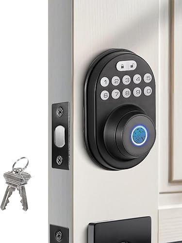 Cerradura inteligente de cerrojo de entrada sin llave UF03 GreenShield Sin APP Cerraduras eléctricas impermeables para puerta delantera, cerraduras