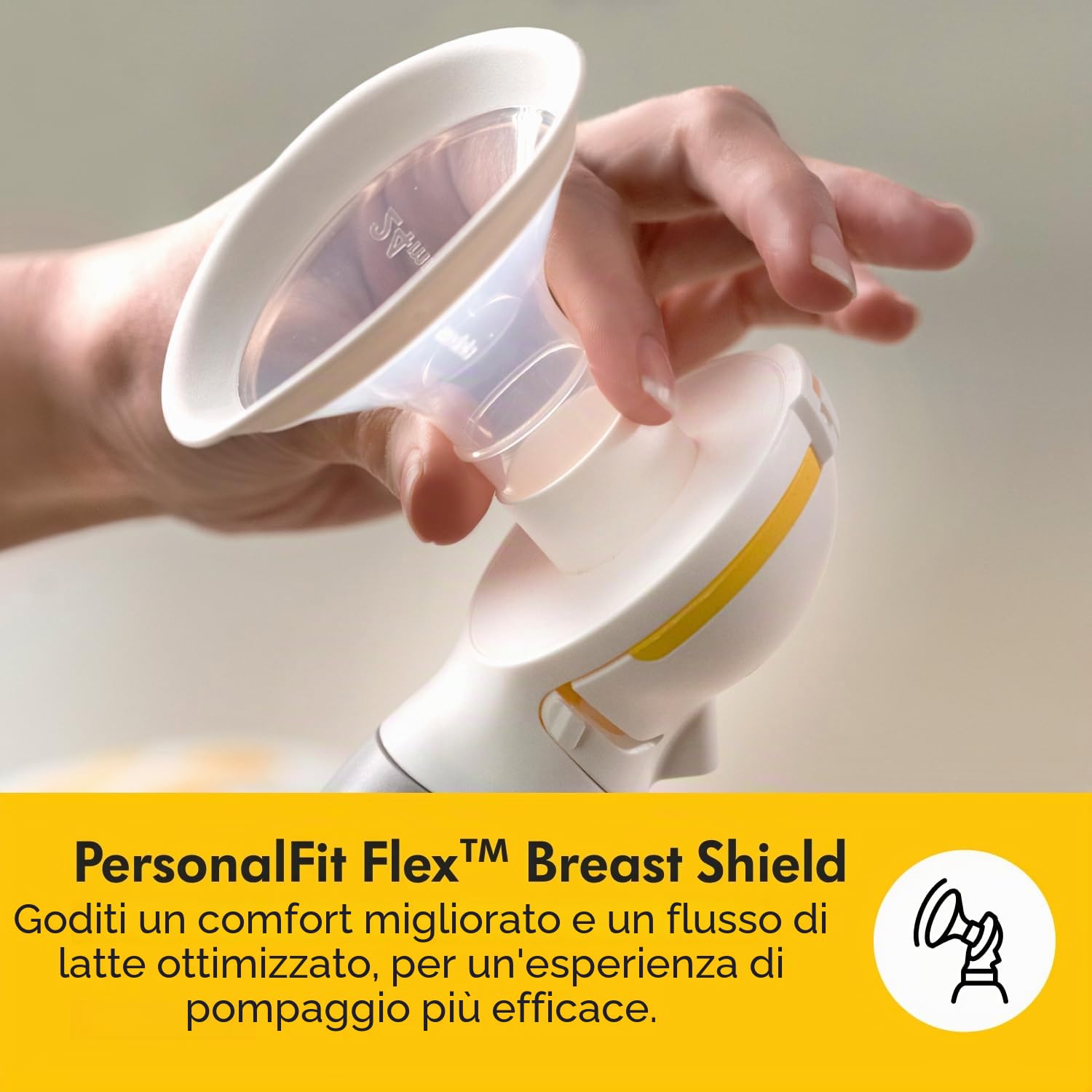 Medela Solo Tiralatte Elettrico Singolo, Silenzioso, Ricaricabile con USB, con Coppa PersonalFit Flex e Tecnologia Medela 2-Phase Expression