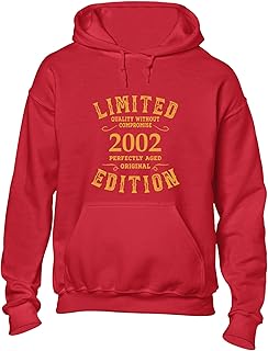 Crown Designs Limited Edition 2002 Cool Premium Quality Unisex Hoodies for Men, Women and Teens