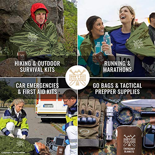 Don't Die In The Woods Emergency Blankets