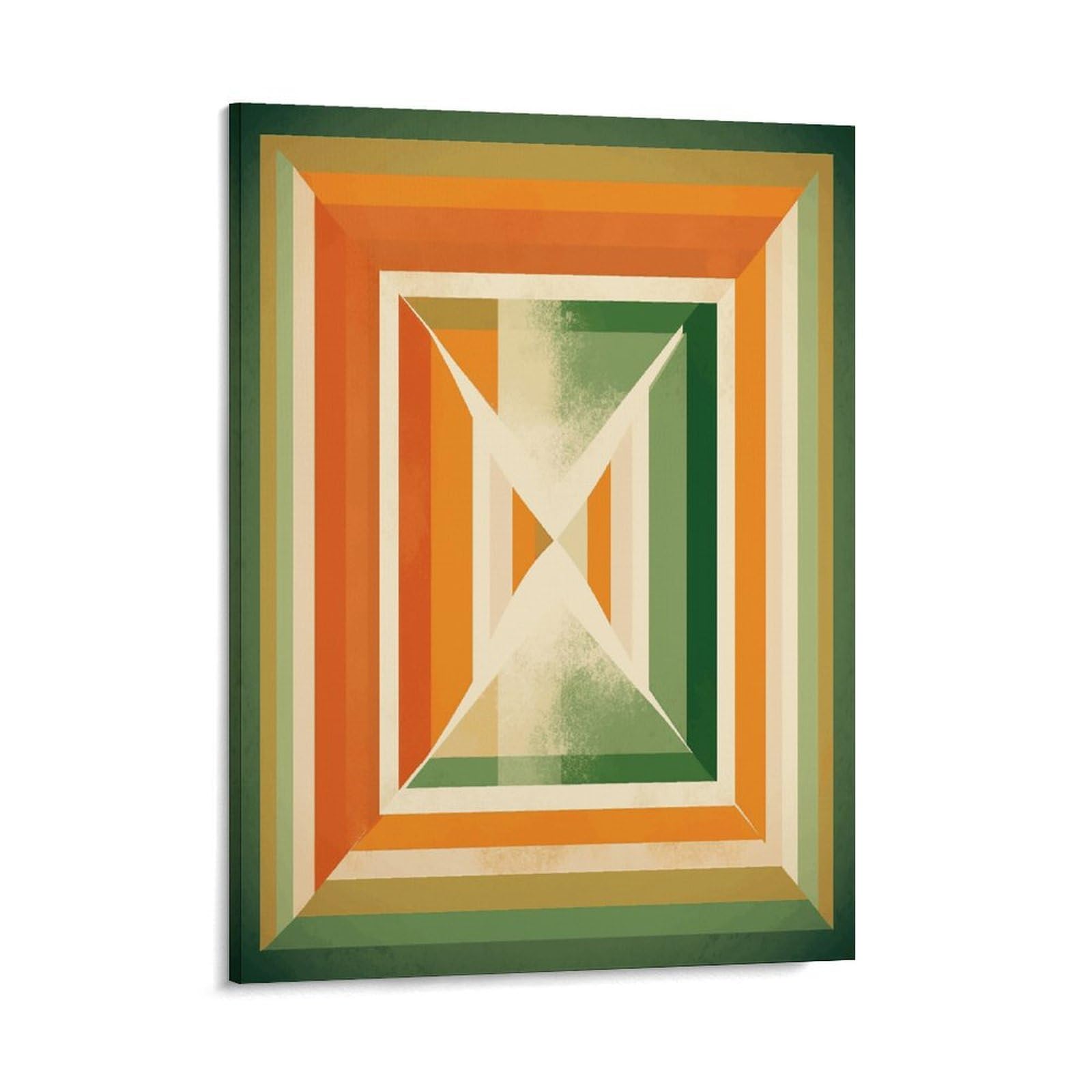 Adfgyerh Style Square Pattern Wall Art Framed,Canvas Prints Ready To Hang Home Decor,Canvas Wall Art For Living Room Hallway Office Wall Decor 08X10inch(20X25cm)