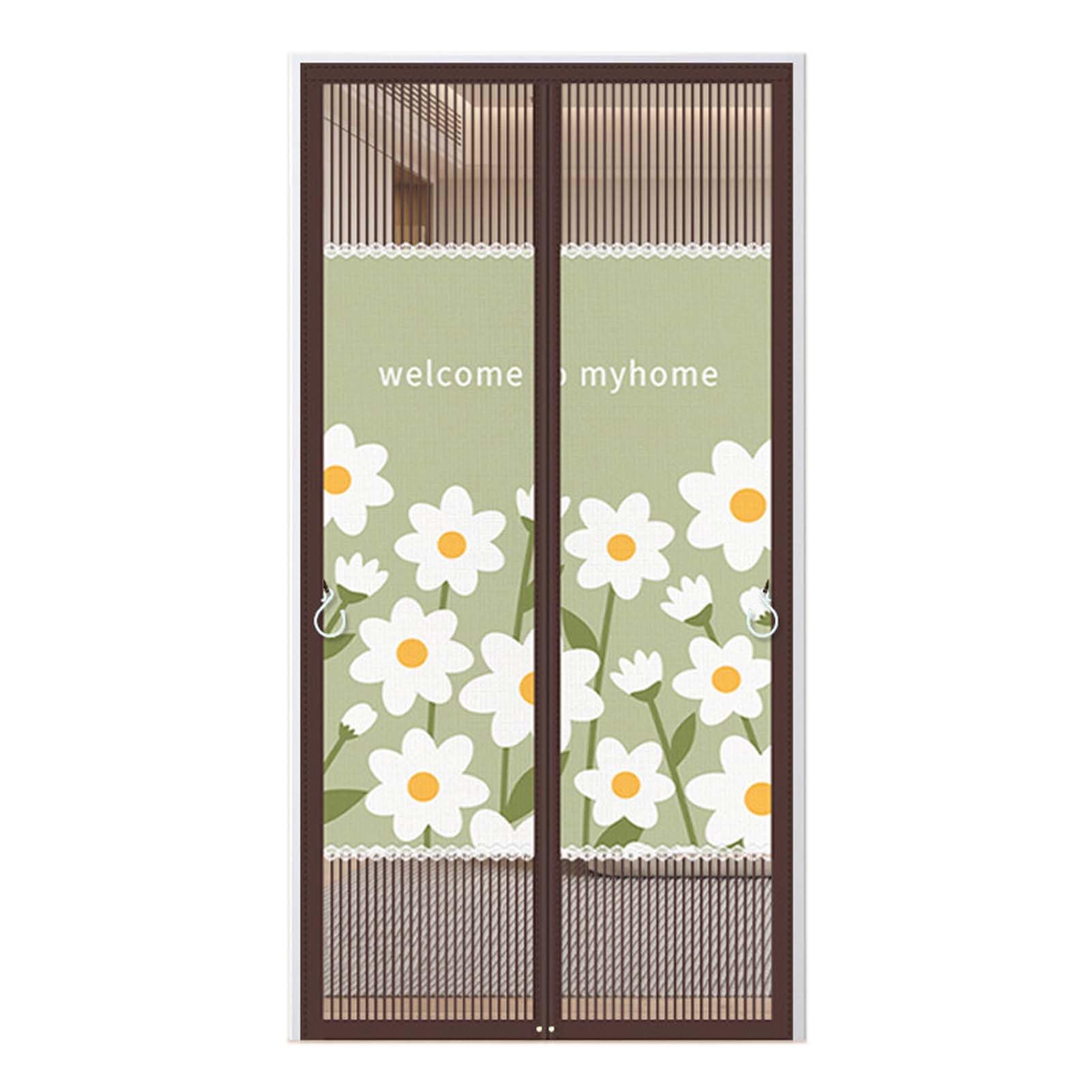 Moustiquaire de porte avec rideau anti-moustiques magnétique et filet transparent
