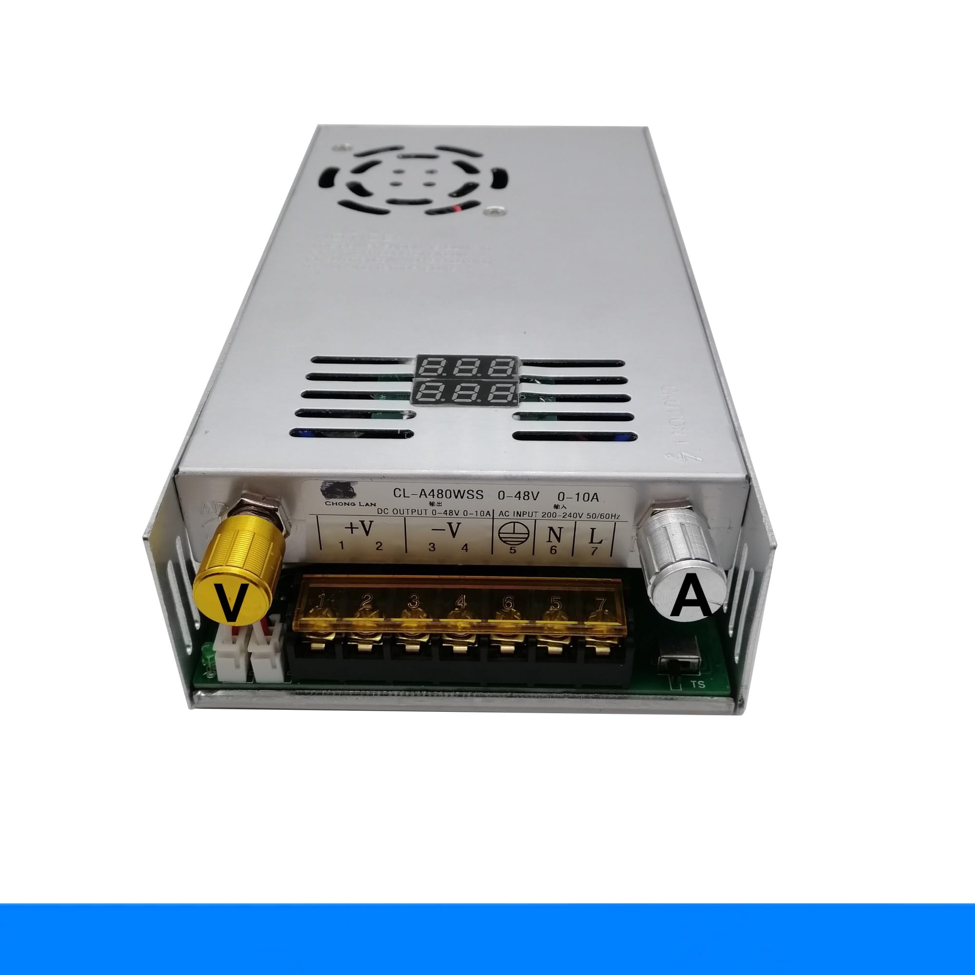 Regulowany zasilacz impulsowy 480W z wyświetlaczem cyfrowym do LED DC 0-15 V 24 V 27 V 36 V 48 V 80 V 60 V 1 szt. (220 V, 0-27 V, 18 A)