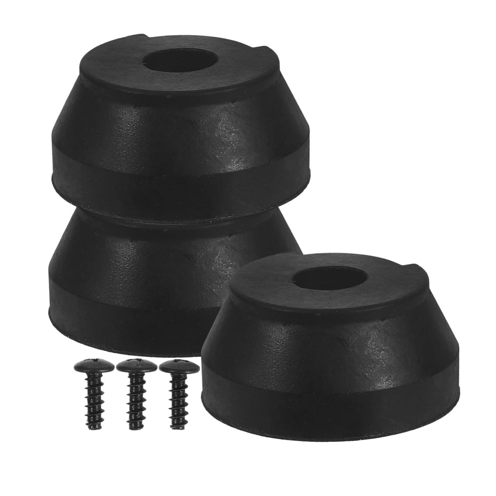 BCOATH Cane Anti-Slip Pad 3pcs Black Walking Stick Tips Support Cane Tips Crutches Accessories Thickened