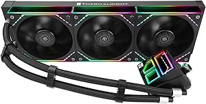 Thermalright Frozen Infinity 360 BLACK CPU Heatsink 360 Aio Triple Fan TL-M12-PWM Infinity Mirror CPU for AMD/ AM4/ AM5, I…