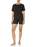 womens Exposed Waistband Logo Collar T-shirt and Shorts Set