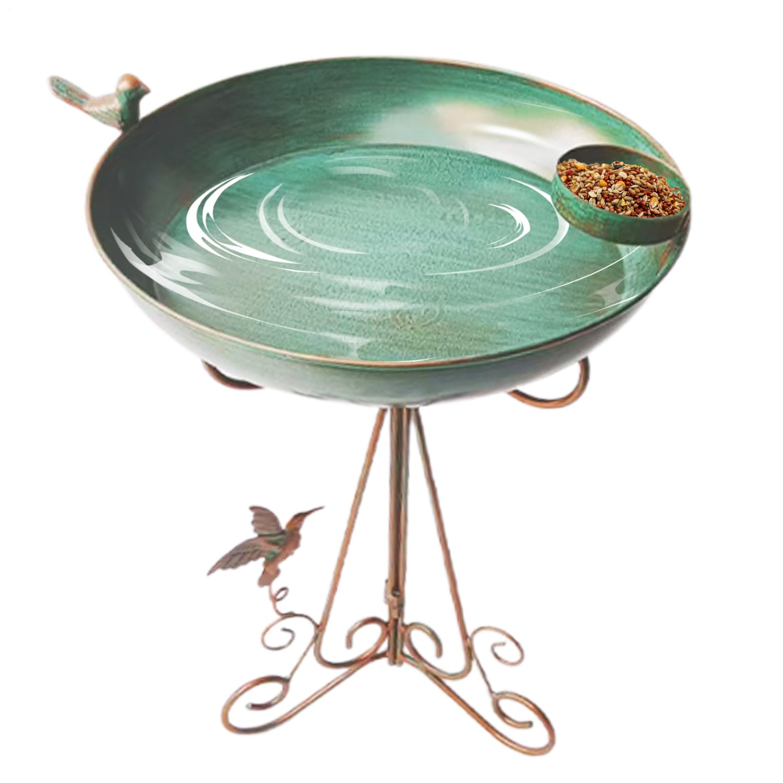 Bebedero para Pájaros Colibrí Vertical | con Pie Elevado y Soporte para Aves Para Jardín Al Aire Libre, Balcón, Jardín Trasero, Césped, Patio, Terraza, Porche, Aire