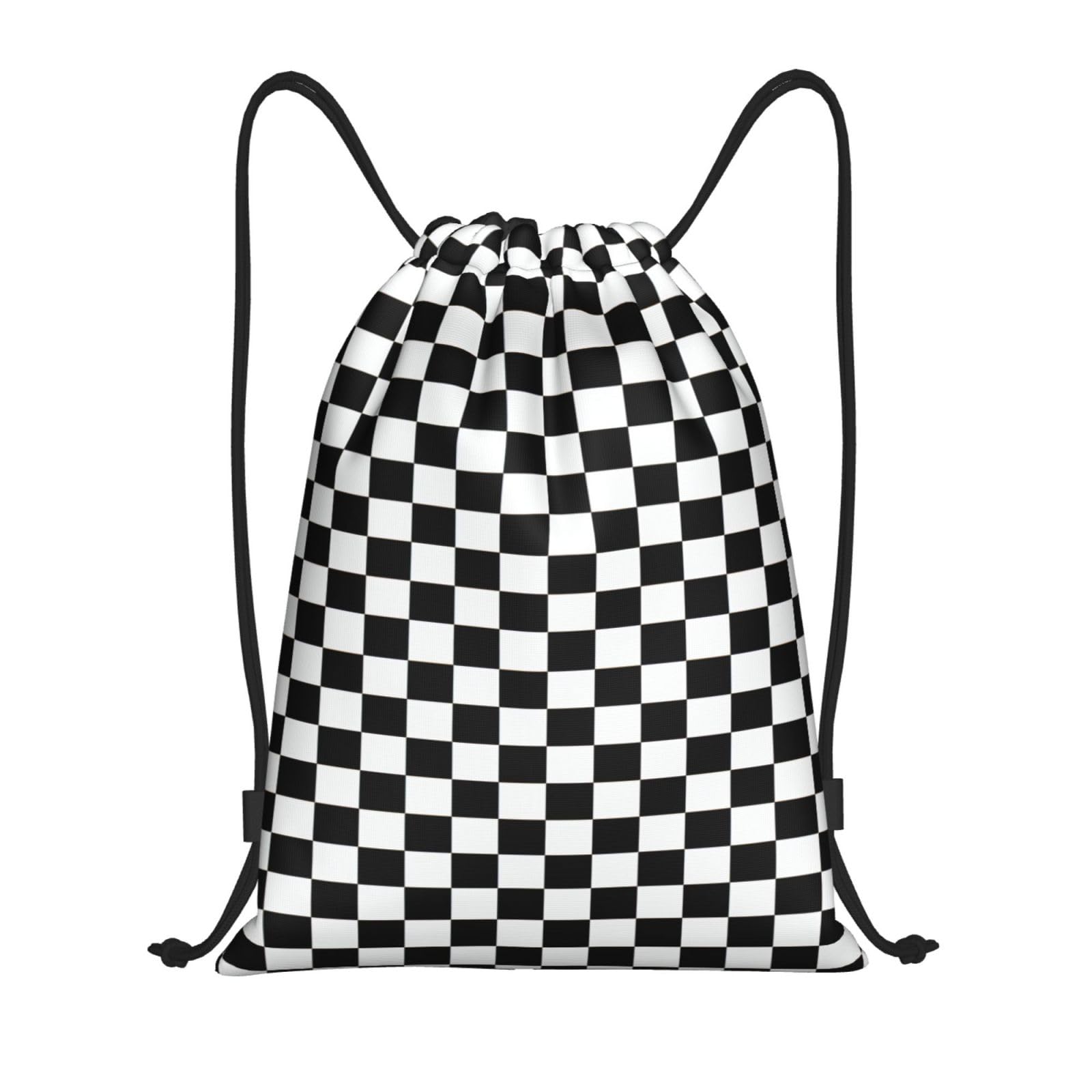 Rmqsyhfz Half White and Black Bag for Women Men Drawstring Backpack Bags Sport Gym Yoga Sackpack