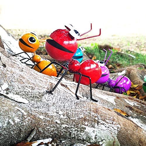 3D Metal Ant Wall Accents, Oversized Ants Insec Christmas Wall Decor Sculpture Hang Hanging Art Outdoor Garden for Home, Living Room, Patio, Office - Thumbnail 5