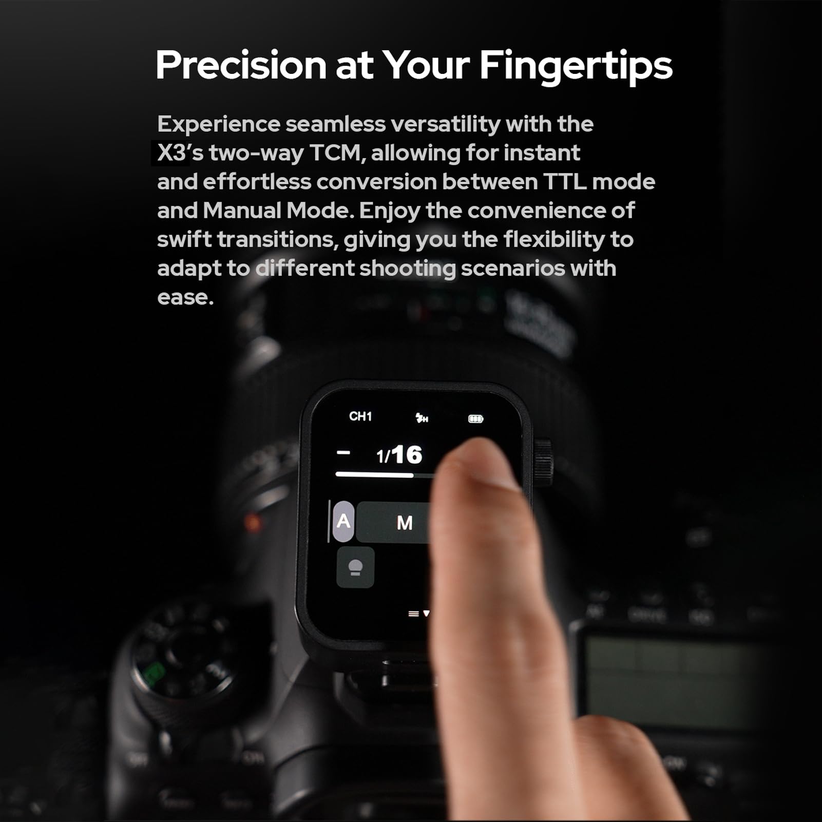 GODOX X3L 2.4G Disparador de Flash inalámbrico, TTL Autoflash Flash Trigger 32 Canales, 16 Grupos con Pantalla táctil OLED Grande, múltiples Modos de Flash con Compatible con cámaras Leica