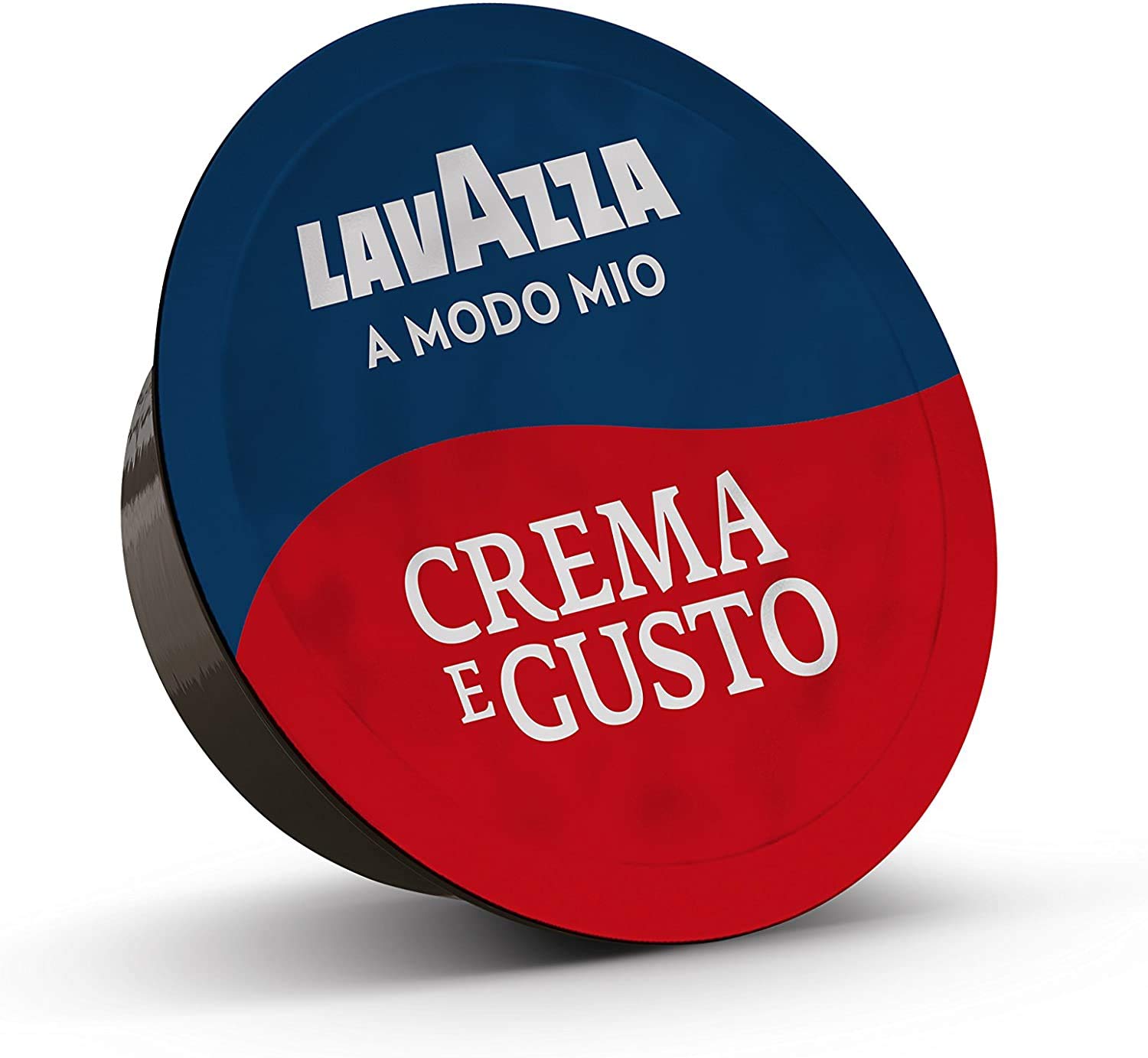 Lavazza A Modo Mio Crema y Sabor Clásico, 128 Cápsulas Café Espresso con Notas de Chocolate y Frutas Secas, Arabica y Robusta, Intensidad 12/13, Asado Mediano, 8 Cajas de 16 Cápsulas