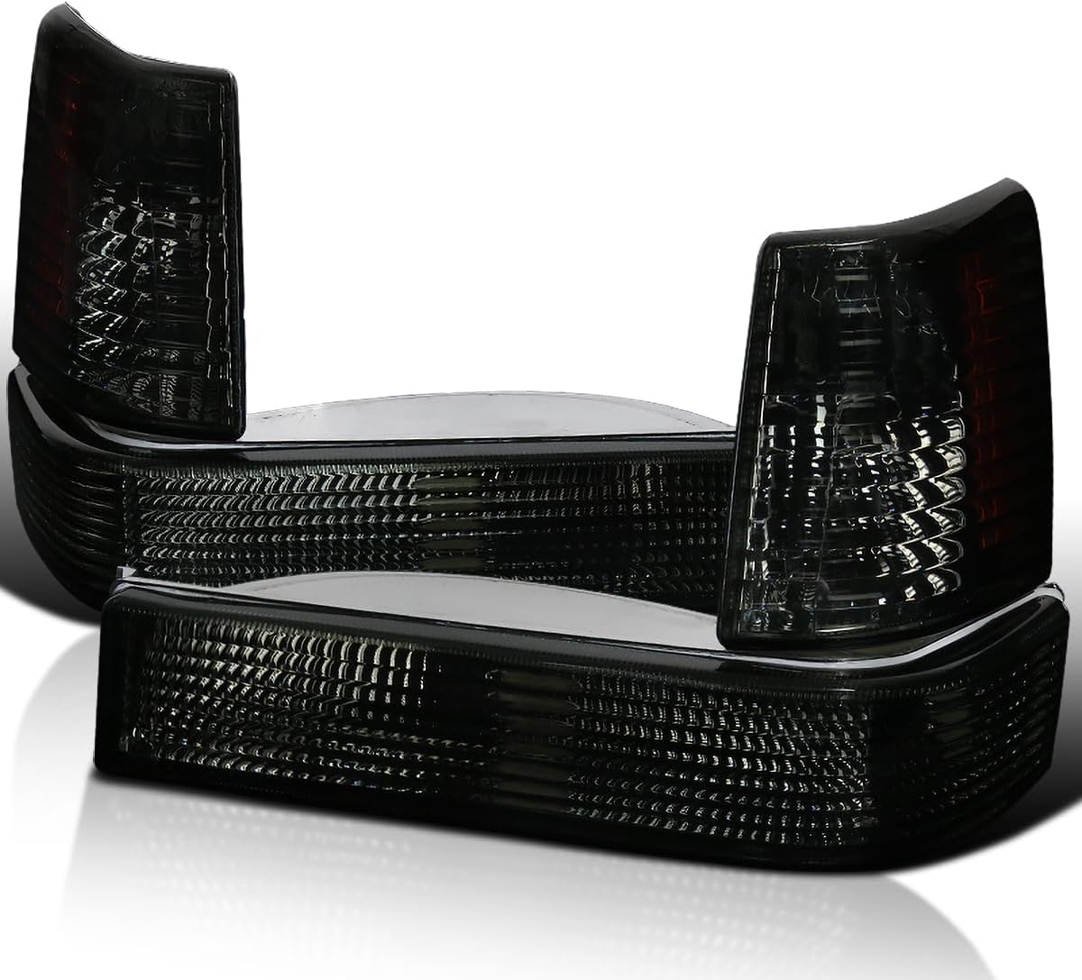 Fit For 1990-1997 MX-5 Miata Smoke Front Bumper Signal Corner Lights Left+Right - Foto 2