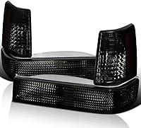 Vista 1 de Spec-D Tuning Parachoques de humo y luces de esquina de señal ámbar reflector para Jeep Grand Cherokee 1993-1996 par izquierdo + derecho