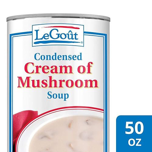 Miniatura 2 de LeGout Crema de sopa enlatada condensada de hongos, 0.00 oz de grasa trans, 50 onzas, paquete de 12