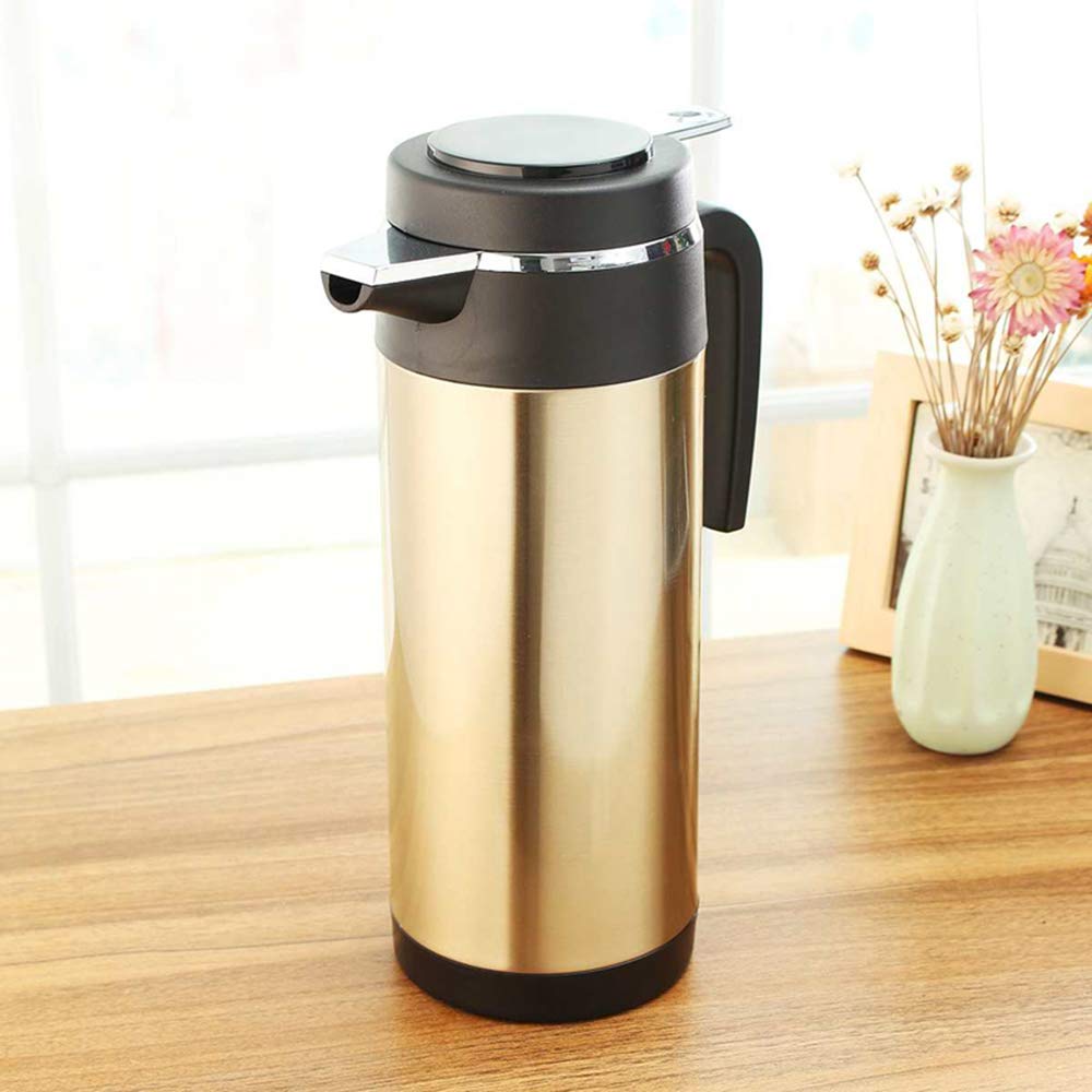 1200 Ml Acero Inoxidable Eléctrico Hervidor De Coches 12V Encendedor De Cigarrillos Calentador Calentado Taza De Agua Caldera De Agua Calentamiento Taza De Bebida Taza BOT