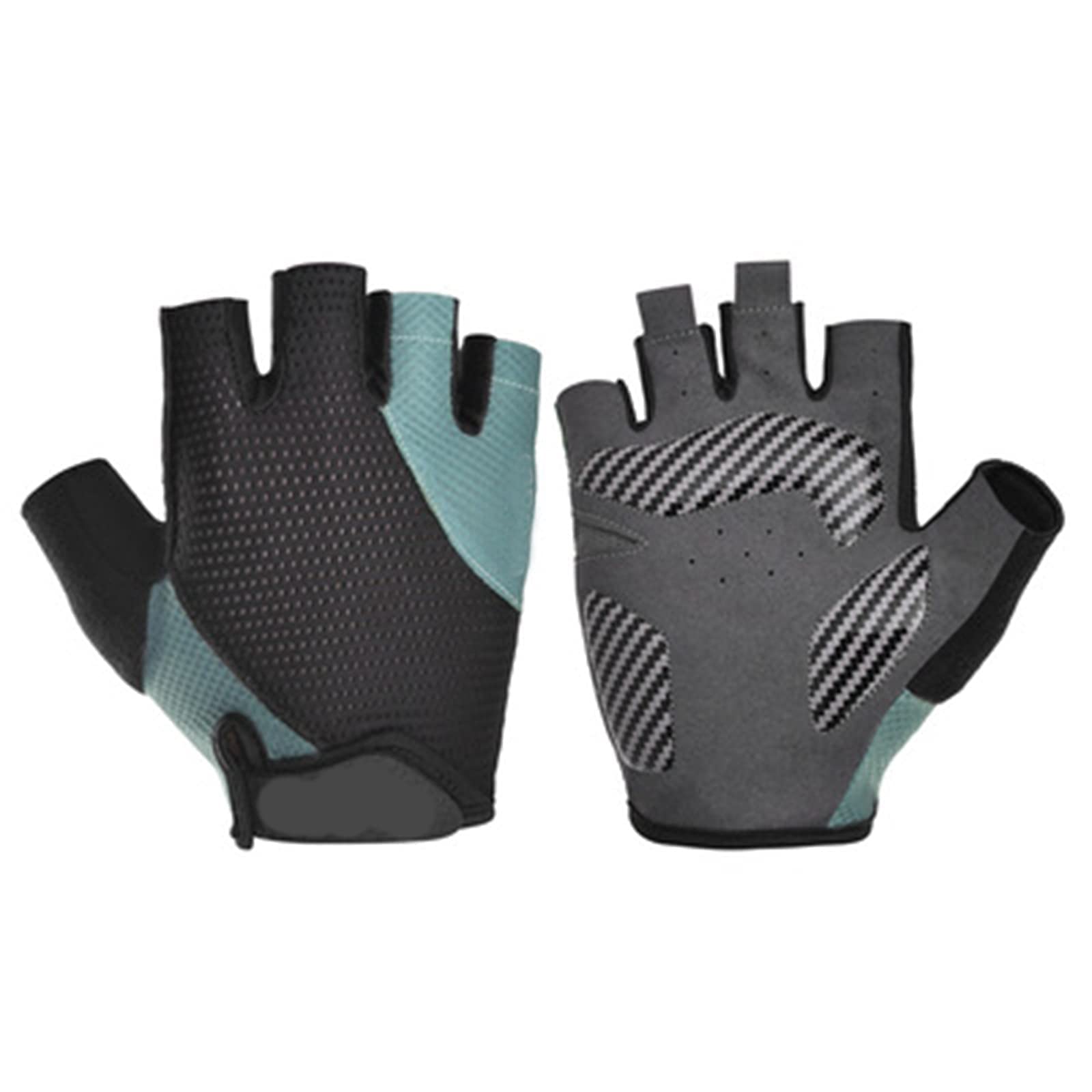 Guanti sportivi, guanti a mezze dita, guanti for sollevamento pesi, palestra, fitness, for uomo e donna, antiscivolo, imbottiti, protezione for la presa sul palmo, elastici e traspiranti
