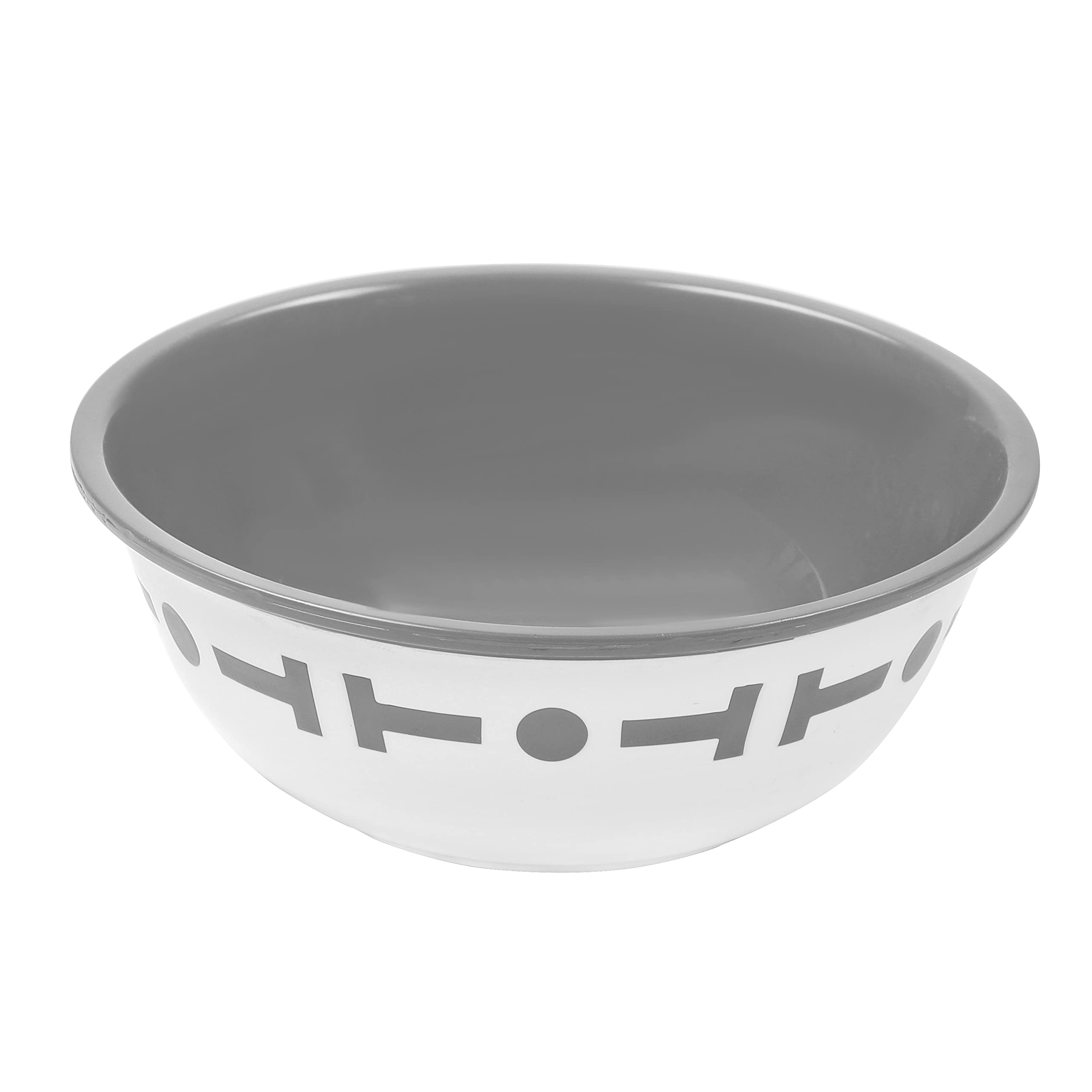 Cutting EDGE Double Color Big Bowl for Mixing, Snacks, Kitchen, Serving Food, Microwave Safe Plastic Bowl 300ml Capacity Pack of 6 Grey
