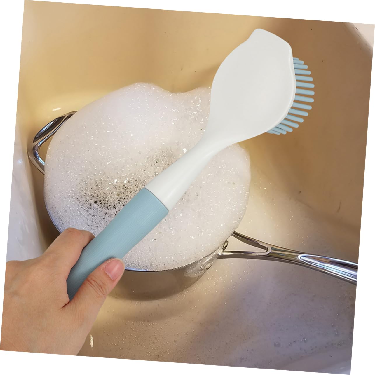 Healvian 10piezas Cepillo para Fregar Escobilla De Cocina para Platos y Sartenes Cepillo De Limpieza para Fregadero para Utensilios De Cocina Antiadherentes