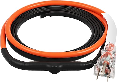Miniatura 8 de VEVOR Cable de calefacción de tubería autorregulante cinta de calor de 80 pies y 5 Wpies para tuberías protección contra congelación protege la
